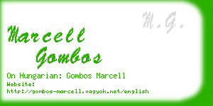 marcell gombos business card